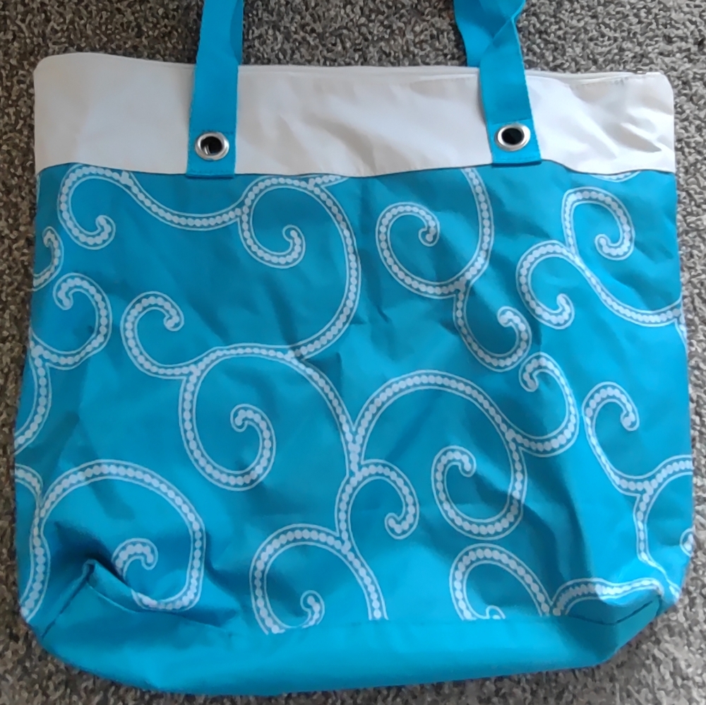 Tote Bag Blue & White - Picture 11 of 11
